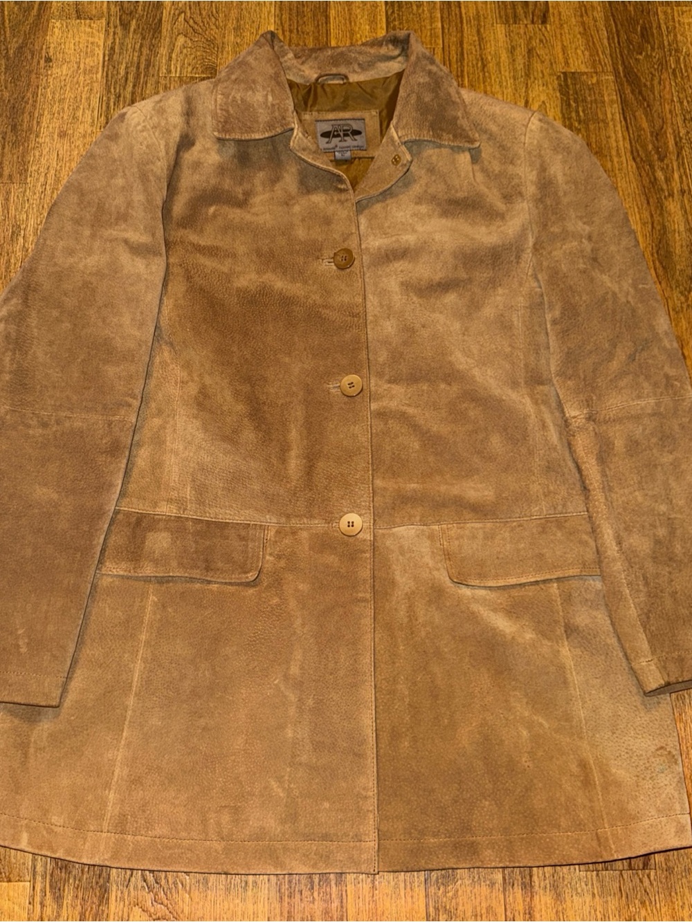 AR Bernardo Women’s Leather Suede Jacket in Brown